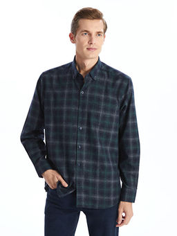 Slim Fit Uzun Kollu Ekose Erkek G?mlek