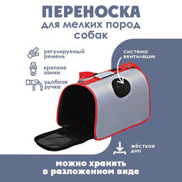 Сумка - переноска раскладная, каркасная Погнали! 45x27x20 см - Пушистое счастье фото 2