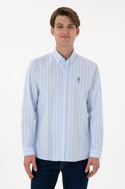 Erkek Mavi Uzun Kollu G_mlek Sepette S_rpriz _ndirim