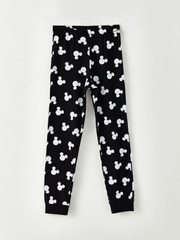 Bisiklet Yaka Mickey Mouse Bask?l? Uzun Kollu K?z ?ocuk Pijama Tak?m? - Waikiki фото 3