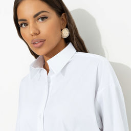 Рубашка базовая, Невероятно хороша (белая new) - Charutti фото 9