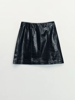 Юбка мини из искусственной кожи / Zarina