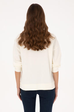 Kad_n Krem Sweatshirt - U.s. polo assn фото 5