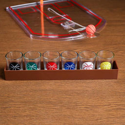 Игра «Пьяный баскетбол», 6 стопок, 30×22 см