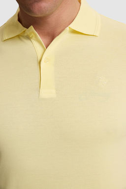 Erkek A__k Sar_ Regular Fit Polo Yaka Basic Ti__rt