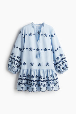 Vestido t?nica en bordado ingl?s