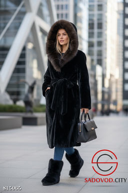 Эко шубки под норку с капюшоном