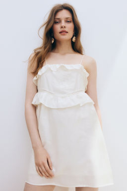 Vestido de volantes con tirantes espagueti - H&m фото 2