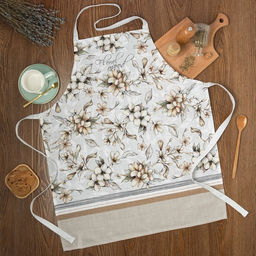 Фартук "Этель" Floral mood 70х60 см, 100% хлопок, репс 210 г/м²