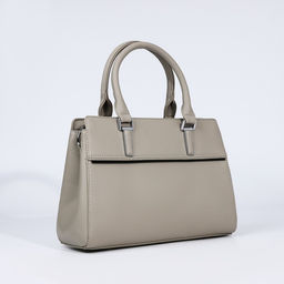 Сумка-тоут на молнии, наружный карман, цвет светло-серый - Simaland фото 3