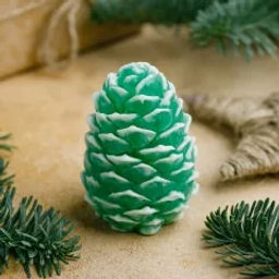 Мыло в форме шишки, 80 гр (зеленый цвет)