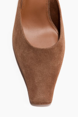 Mules de piel con tac?n de embudo - H&m фото 2