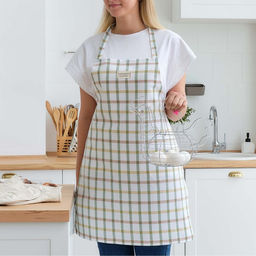 Набор Этель Harmony: фартук 60х70см, прихватка 19х19см, полотенце 40х73см, рогожка 186 г/м2  фото 12