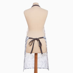 Фартук Доляна Plant leaves 60×70 см, цвет лент - микс, 100% хл, рогожка 164 г/м²