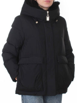 8809 BLACK Куртка зимняя женская (150 гр. холлофайбер)