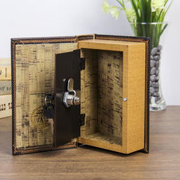 Шкатулка книга-сейф «Открытие нового мира», дерево, искусственная кожа, 17×11×5 см