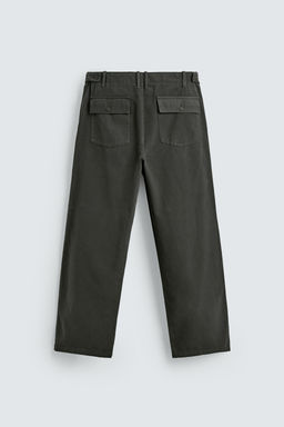 PANTAL?N RELAXED FIT TRABILLAS / Marr?n - Zara фото 8