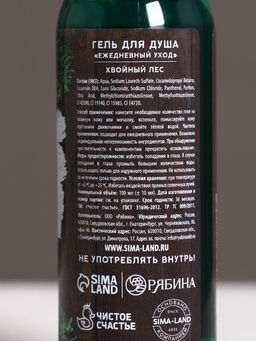 Цена за 2 шт. Гель для душа мужской С Новым Годом!, 100 мл, аромат хвойного леса, Чистое счастье фото 4