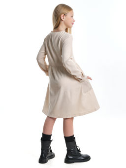 Платье для девочки нарядная одежда школа UD 7373 кремовый - Mini maxi фото 10