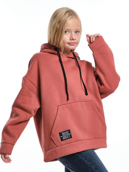 Худи one size с начесом UD 8018 терракот - Mini maxi фото 8