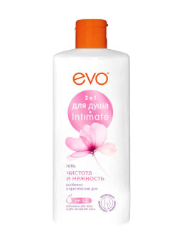EVO д/душа и интимной гигиены гель 2в1 Чистота и Нежность 400мл