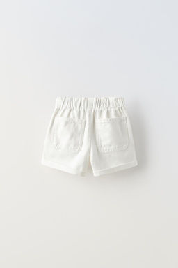 ELASTIK DETAYLI DENIM BERMUDA - Zara фото 2