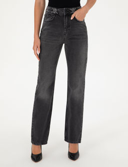 Antrasit Straight Fit Jean Pantolon - Pierre cardin фото 2