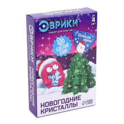 Выращивание новогоднего кристалла Ёлочка, набор для опытов, сделай сам