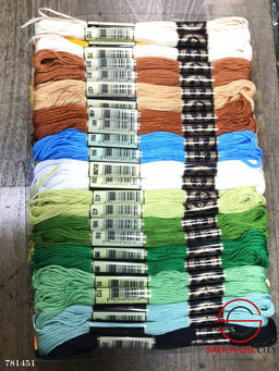 Набор мулине, 100 штук по 8 метров