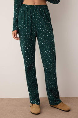 Trendyolmilla Lacivert %100 Pamuklu Galaksi Desenli Orme Pijama Tak?m? THMAW25PT00097  фото 3