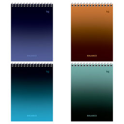 Блокнот А5 40л. на гребне "Моноколор. Баланс" ("BG", Б5гр40 06171)