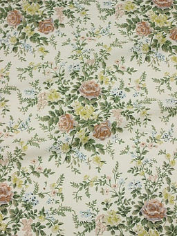 Сатин Летний шарм цв.бежево-молочный, ш.2.35м, хлопок-100%, 110гр/м.кв