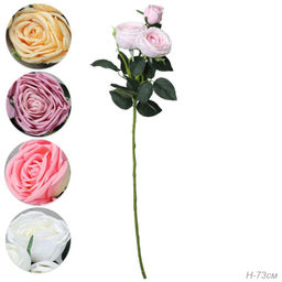 Цена за 1 шт. Цветок искусственный Пионовидная роза 73 см / GR-006 /уп 12/144/силикон - ГалеонТрейд фото 8