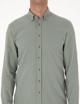 A__k Ye_il Slim Fit Uzun Kollu G_mlek - Pierre cardin фото 6