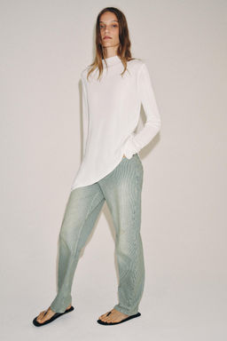 JEANS ZW COLLECTION RECTOS TIRO BAJO RAYAS / Rayas