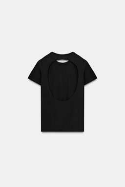 CAMISETA ABERTURA ESPALDA / Negro - Zara фото 4
