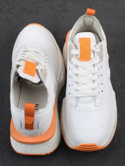 04-S77-42 WHITE Кроссовки женские (натуральная кожа) - Фабричный китай фото 15