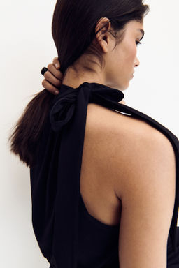 Top de crep? con cuello fular - H&m фото 5
