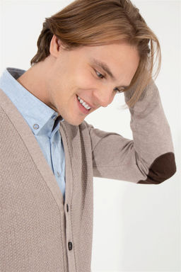 Мужской кардиган базового трикотажа из норки и меланжа Неожиданная скидка в корзине - U.s. polo assn фото 2