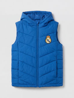 Kap??onlu Real Madrid Bask?l? Erkek ?ocuk ?i?me Yelek