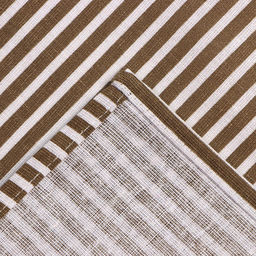 Фартук Доляна с карманом, коричневый, 70×65±4 см, 100% хлопок, рогожка