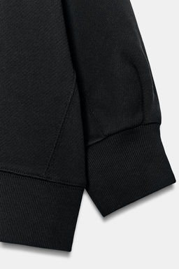 SUDADERA CROP VOLUMEN / Negro - Zara фото 7