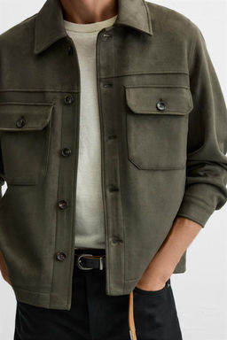 FAUX SUEDE OVERSHIRT - Zara фото 24