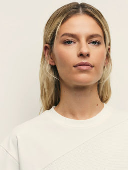 Футболка из хлопка с декоративной деталью / Zarina  фото 6