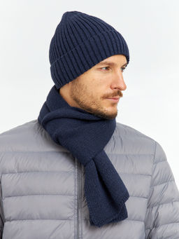 шапка мужская темно-синяя - Glenfield фото 4