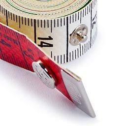 PRYM 282120 Сантиметр Color Plus с кнопкой 150 см 1 шт в блистере шкала в см