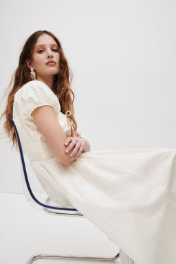 Vestido con cintura nido de abeja - H&m фото 7