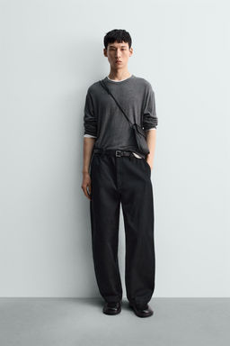PANTAL?N JOGGER LAVADO SOFT / Azul / Gris