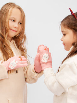 Варежки детские на шнурке Kim Lin  фото 3