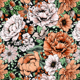 Большой, красивый двусторонний платок с рисунком в стиле арт-деко - Tantino фото 2